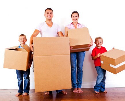 Removal team preparing belongings for a Catford home move