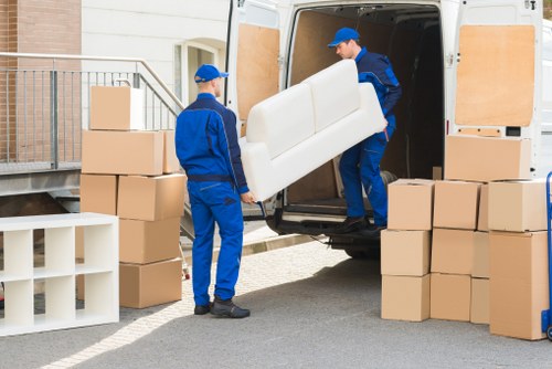Local van team handling loading and unloading in Catford