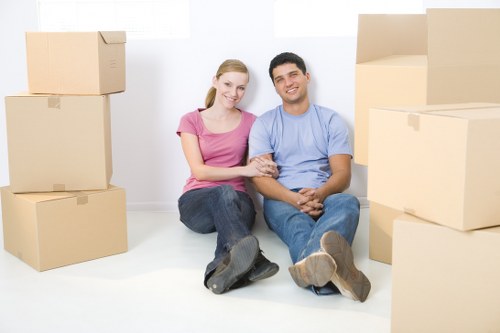 Household items carefully packed for removal services in Catford