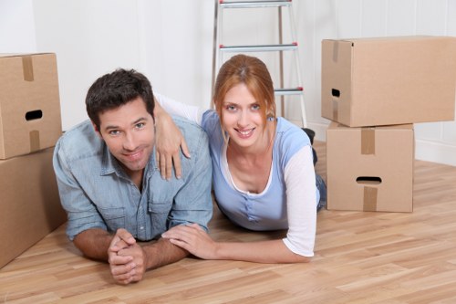 Catford movers carefully loading fragile belongings into a van