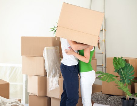 Waste and recycling items prepared for lawful disposal