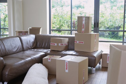 A professional removals team handling furniture in Catford