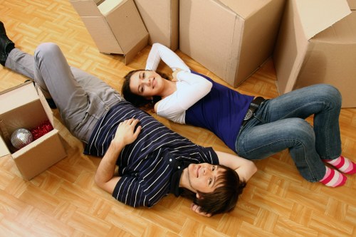 Catford removals service delivering boxes and furniture at a new property