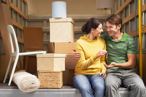 Unpacking boxes into a new property in Catford